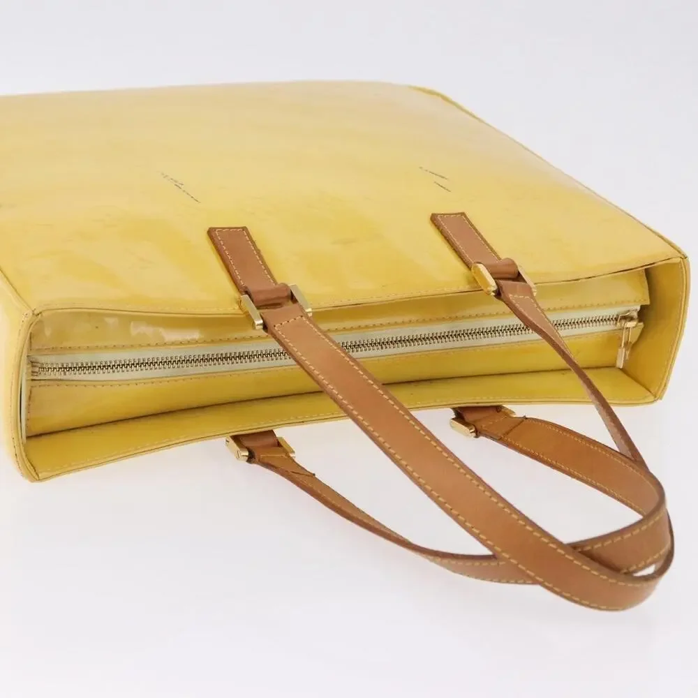 Louis Vuitton Monogram Vernis Columbus Tote Yellow
